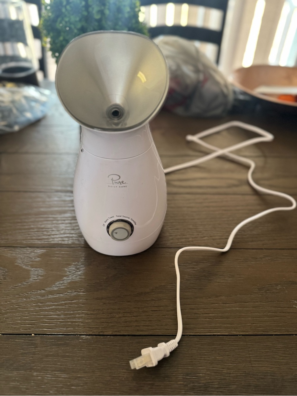 Pure Daily Care Facial Steamer - White